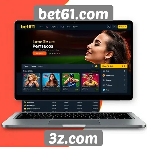 Interface do usuário do site bet61.com