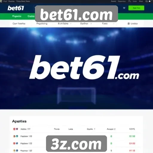 Navegação e usabilidade do site bet61.com